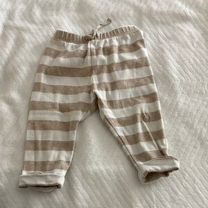 GAP Baby Striped Pants in Tan and White